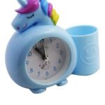 Trendy Kiids Unicorn Alarm Table Clock With Pencil Stand Blue