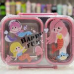 Cute Character Printed 2-Compartment Lunchbox